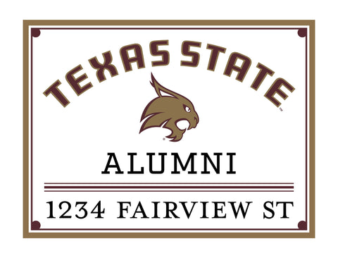 Alumni Texas State Custom Yardsy Sign
