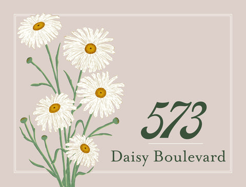 Bouquet Address Custom Yardsy Sign