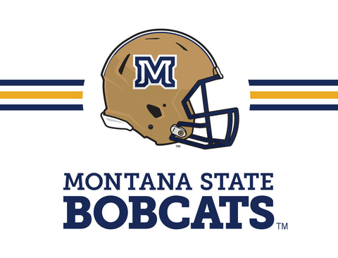 Montana State Helmet White Yardsy Sign