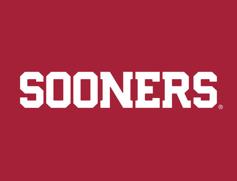 Oklahoma Sooners Wordmark Crimson Yardsy Sign