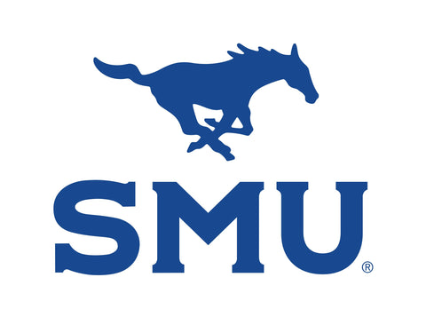 SMU Mustang Blue Yardsy Sign