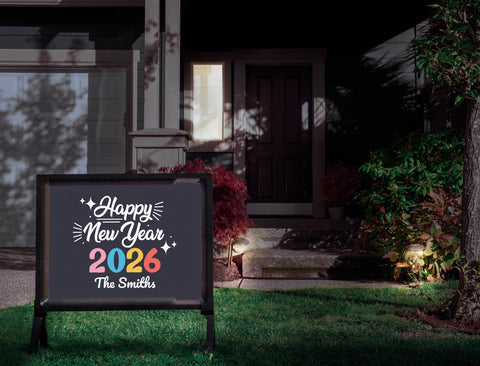 Happy New Year 2026 Custom Yardsy Sign