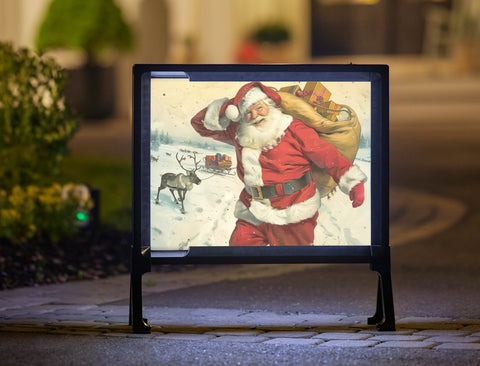Happy Santa Christmas Classic Yardsy Sign