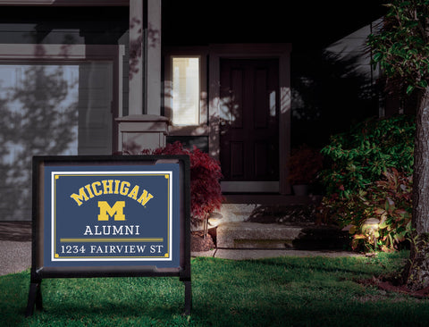 Alumni University Of Michigan Custom Yardsy Sign