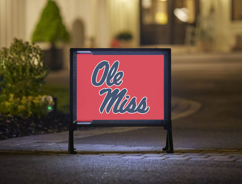 Mississippi Ole Miss Red Yardsy Sign