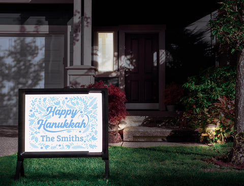 Happy Hanukkah Custom Yardsy Sign