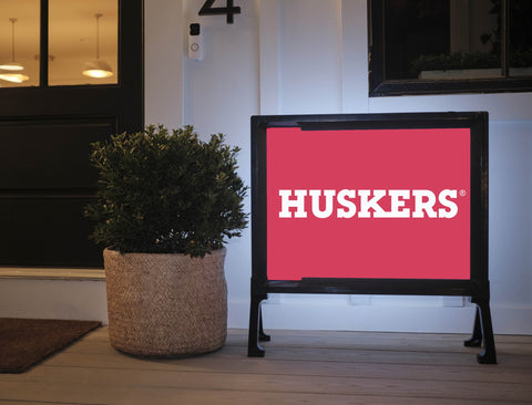 Nebraska Huskers Mark Red Yardsy Sign