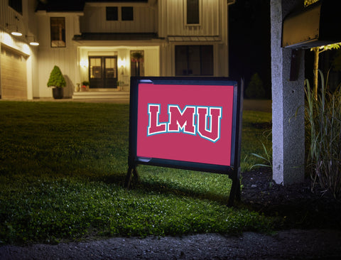 LMU Athletics Mark Crimson Yardsy Sign
