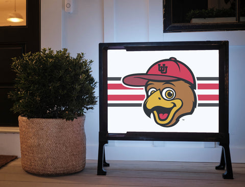 Utah Swoop White Stripe Yardsy Sign