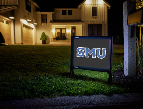 SMU Black Blue Yardsy Sign