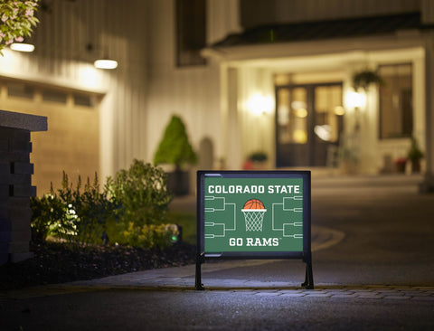 Colorado State Basketball Yardsy Sign