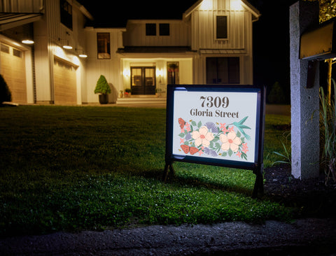 Garden Life Address Custom Yardsy Sign