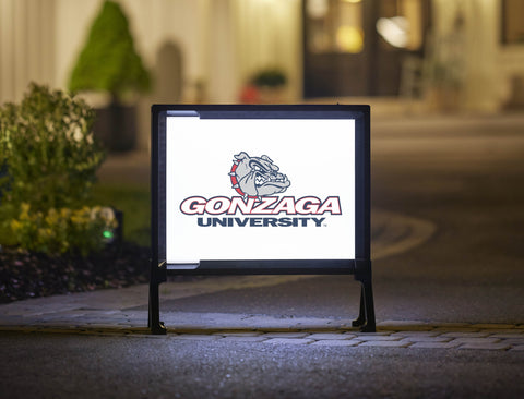 Gonzaga University Bulldog White Yardsy Sign