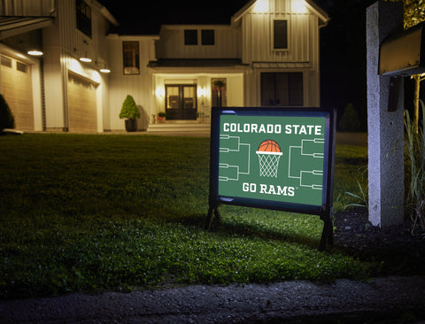 Colorado State Basketball Yardsy Sign