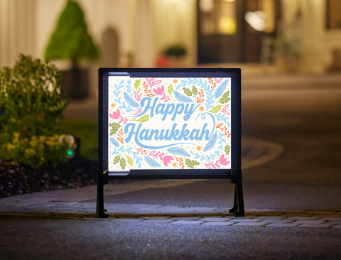 Happy Hanukkah Yardsy Sign