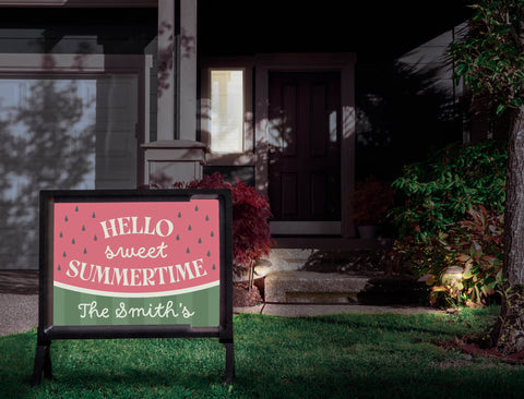 Hello Sweet Summertime Custom Yardsy Sign