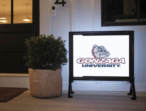 Gonzaga University Bulldog White Yardsy Sign