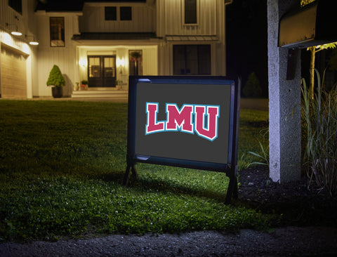 LMU Athletics Mark Black Yardsy Sign