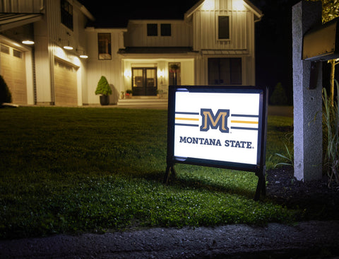 Montana State M White Yardsy Sign