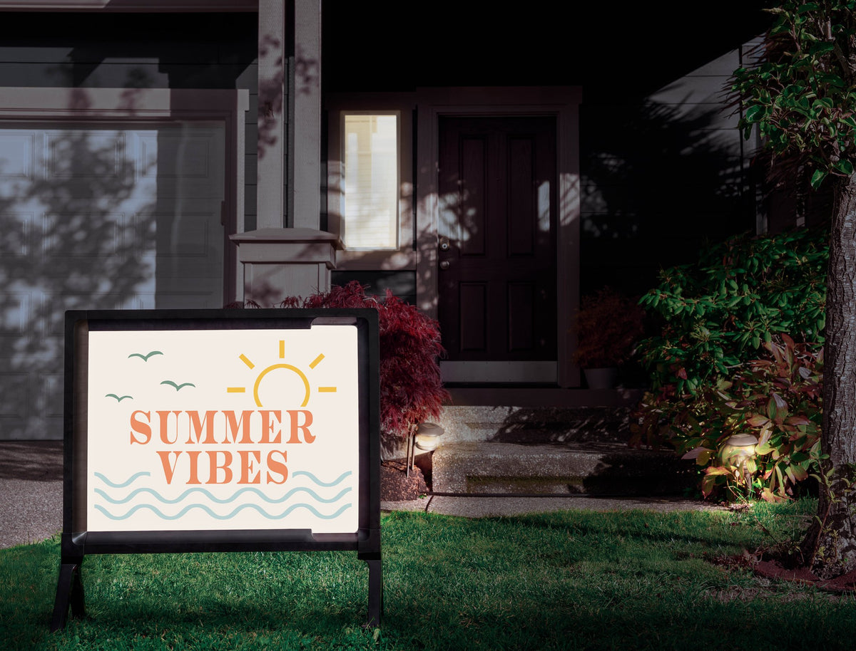 Summer Vibes Yardsy Sign
