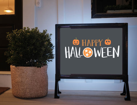 Happy Halloween Tennessee Volunteers Yardsy Sign