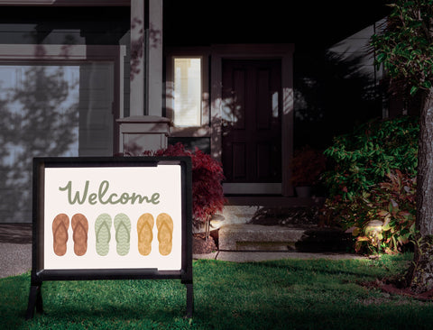 Welcome Sandals Yardsy Sign