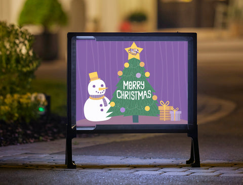 Christmas Tree LSU Yardsy Sign