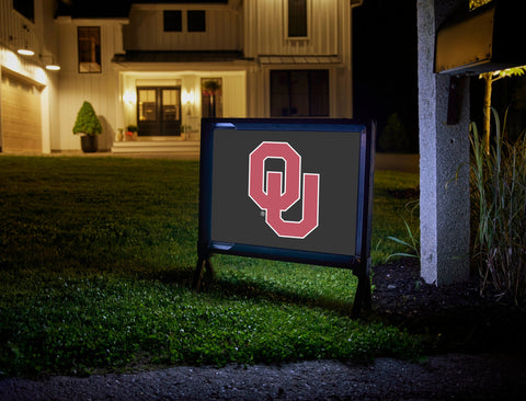 Oklahoma Athletics Mark Black Yardsy Sign