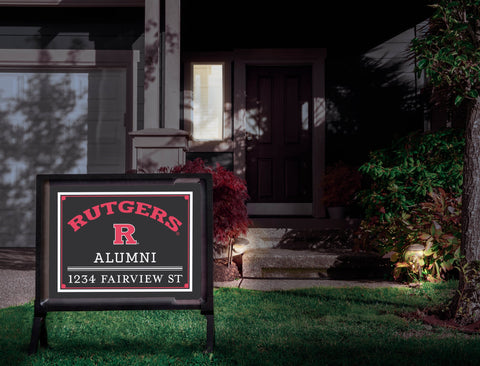 Alumni Rutgers Custom Yardsy Sign