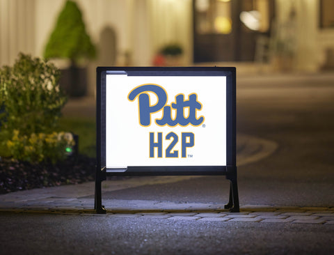 Pittsburgh Pitt H2P White Yardsy Sign