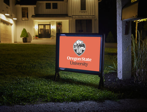 Oregon State Institutional Mark Orange Yardsy Sign