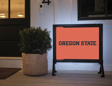 Oregon State Wordmark Orange Yardsy Sign