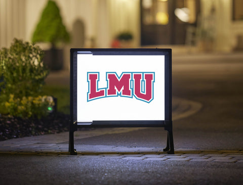 LMU Athletics Mark White Yardsy Sign