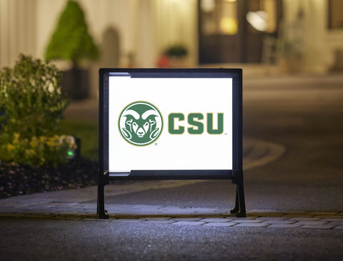 CSU Ram White Yardsy Sign