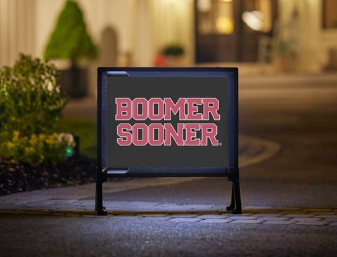 Oklahoma Boomer Sooner Wordmark Black Yardsy Sign