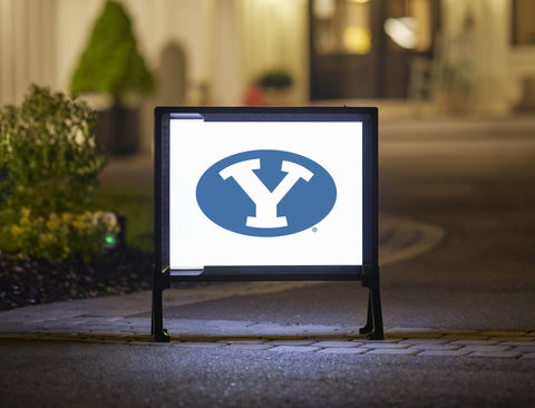 Brigham Young Athletics Mark White Yardsy Sign