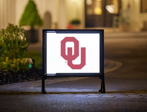 Oklahoma Athletics Mark White Yardsy Sign