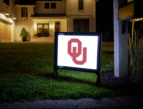 Oklahoma Athletics Mark White Yardsy Sign