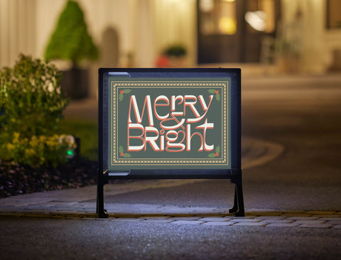 Merry & Bright Yardsy Sign