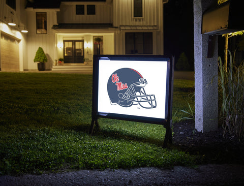 Mississippi Helmet Navy White Yardsy Sign