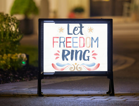 Let Freedom Ring Patriotic Yardsy Sign
