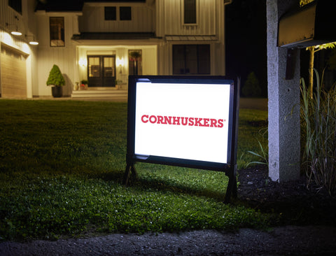 Nebraska Cornhuskers White Yardsy Sign