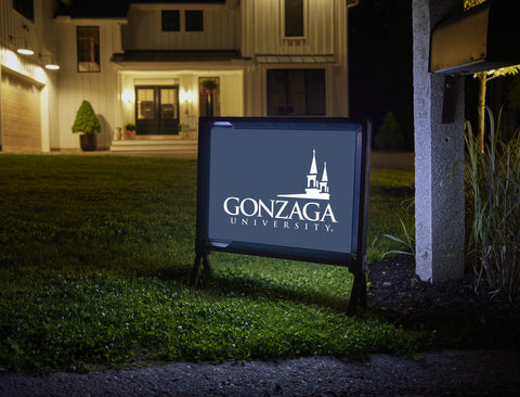 Gonzaga University Institutional Mark Blue Yardsy Sign