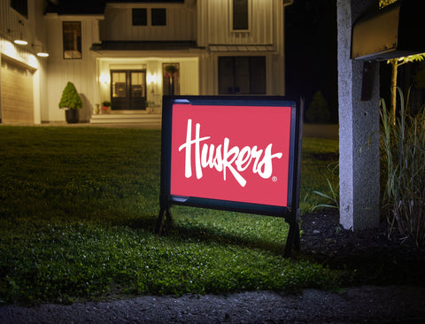 Nebraska Huskers Red Yardsy Sign