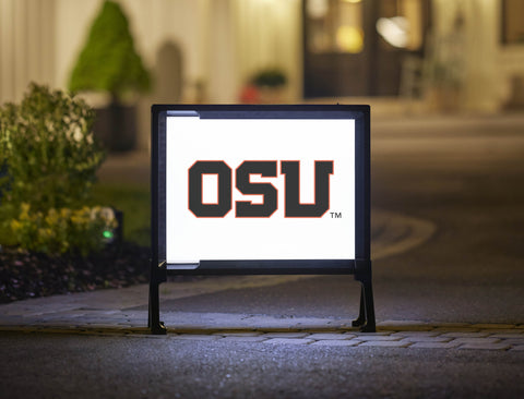 Oregon State OSU Wordmark White Yardsy Sign