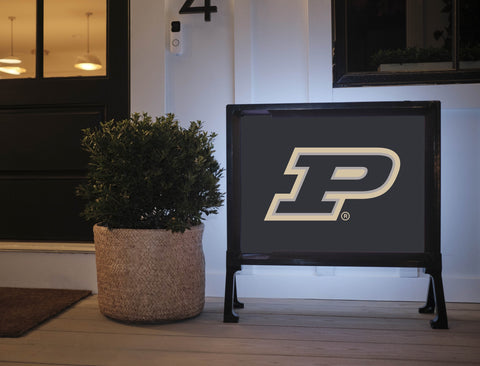 Purdue P Black Yardsy Sign