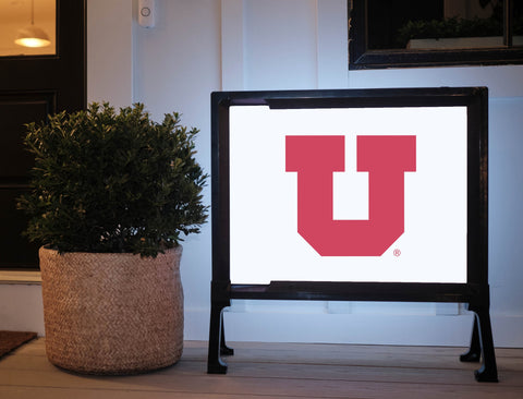 Utah "U" White Yardsy Sign