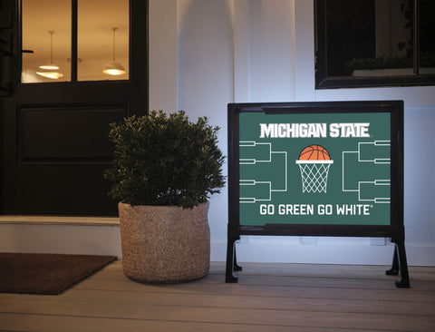 Michigan State Basketball Yardsy Sign