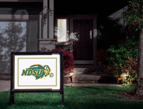 North Dakota State NDSU White Yardsy Sign
