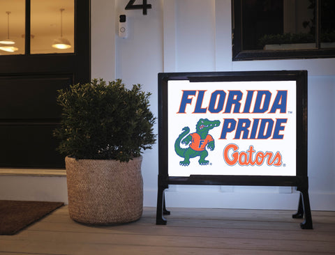 Florida Pride Albert Gators White Yardsy Sign